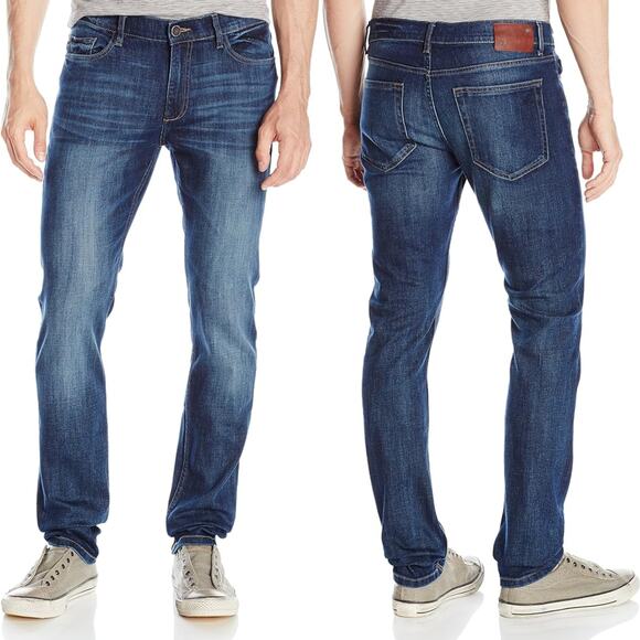 DL1961 Mens Mason Slouchy Slim Jeans In Norgay Wash Zip Fly Stretch Size 36 X 27 - Picture 1 of 15